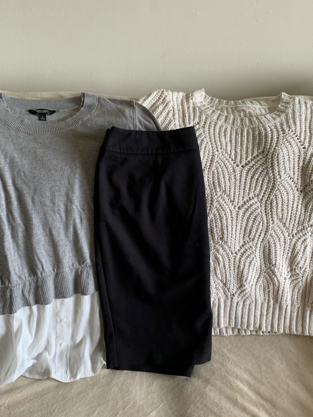 Apt. 9 Black pencil skirt and sweaters NWOT  – SHIPS TOMORROW